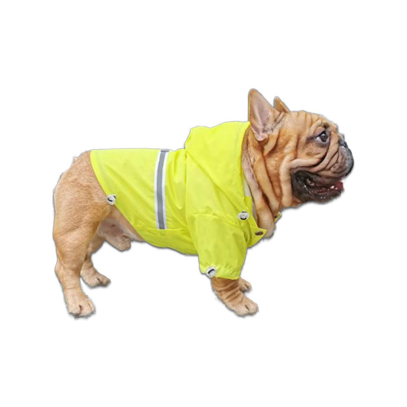 Pet Raincoat in use