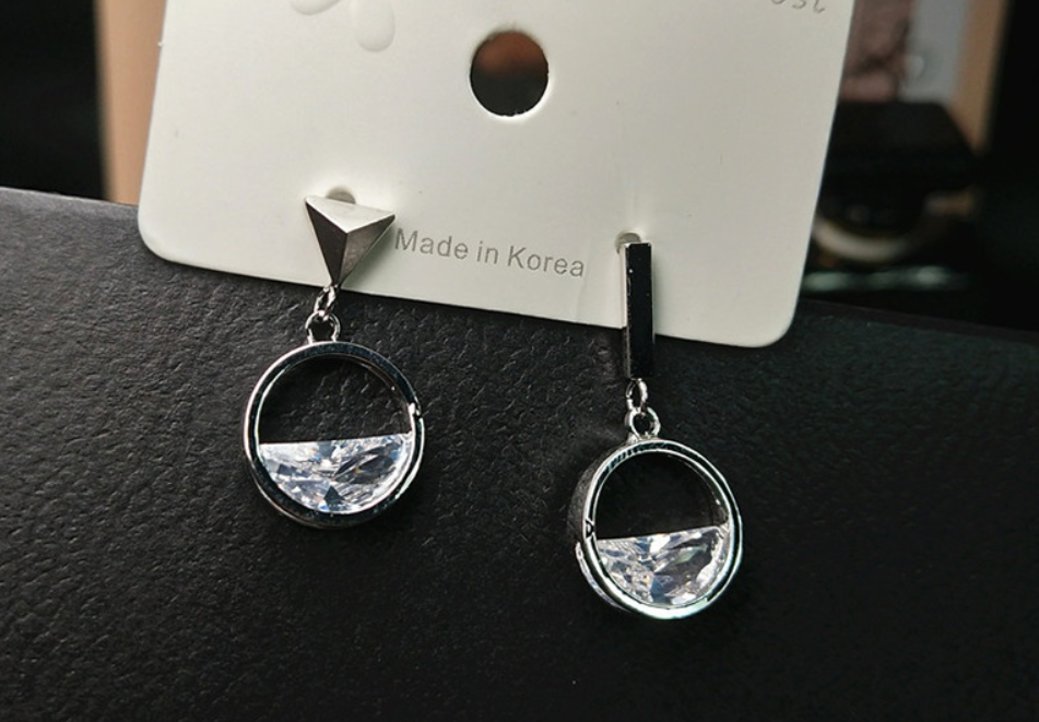 Geometric Zircon Earrings 5