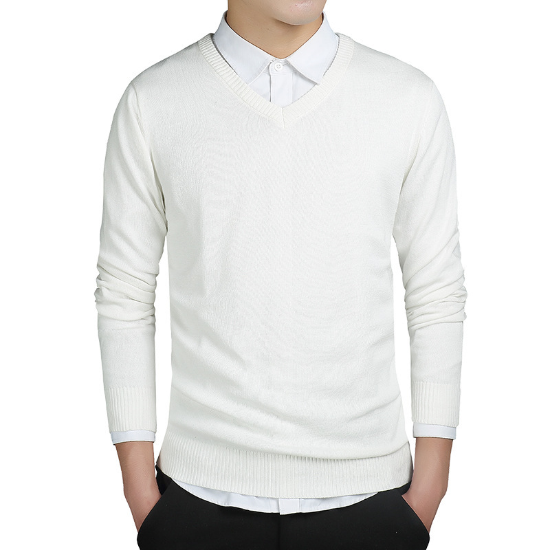 Men's V-Neck Sweater - Image 2