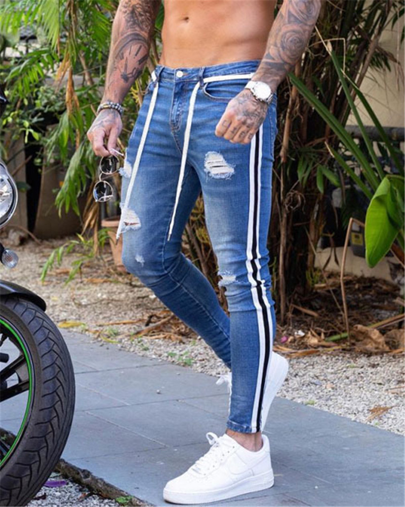 Men's Distressed Jeans - Image 2