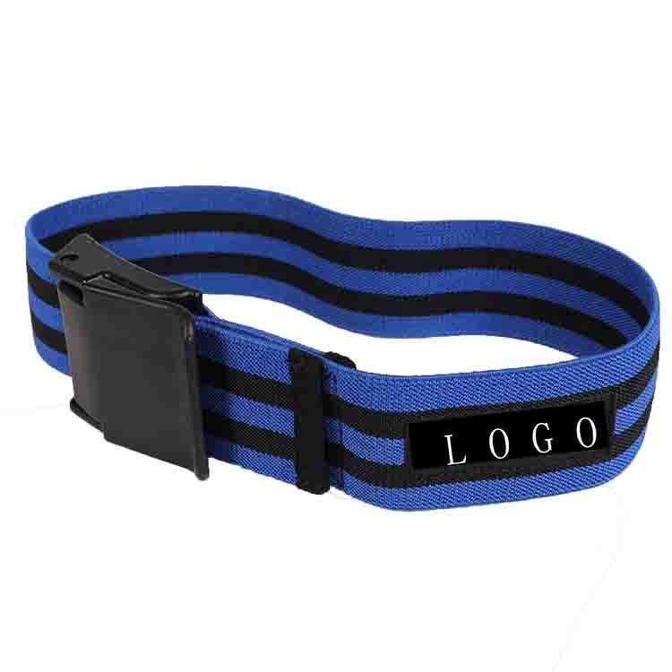 Fitness Blood Flow Restriction Training Belt Blue