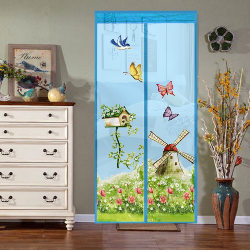 Mosquito and Fly Screen Curtain - Coffee