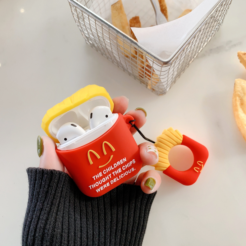 French Fry Hamburger AirPods Case