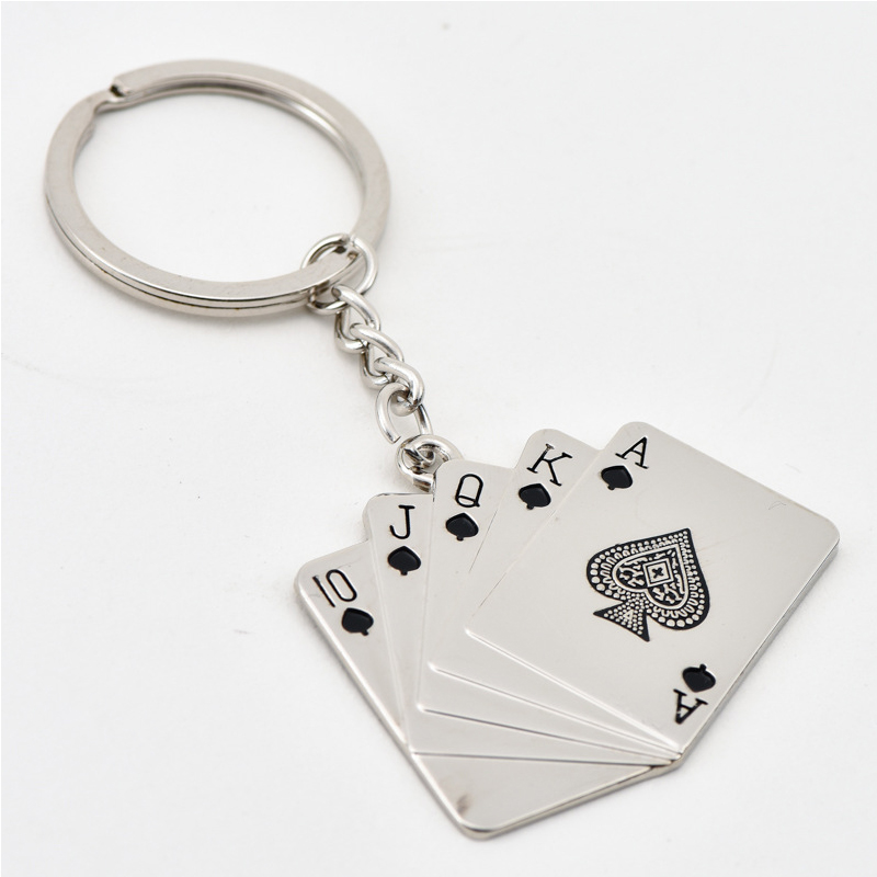 Metal Keychain Poker Keychain - Image 1