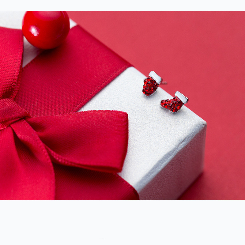 Asymmetrical Christmas Earrings