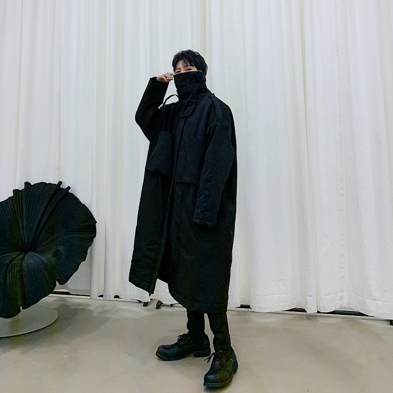 Coat worn outdoors