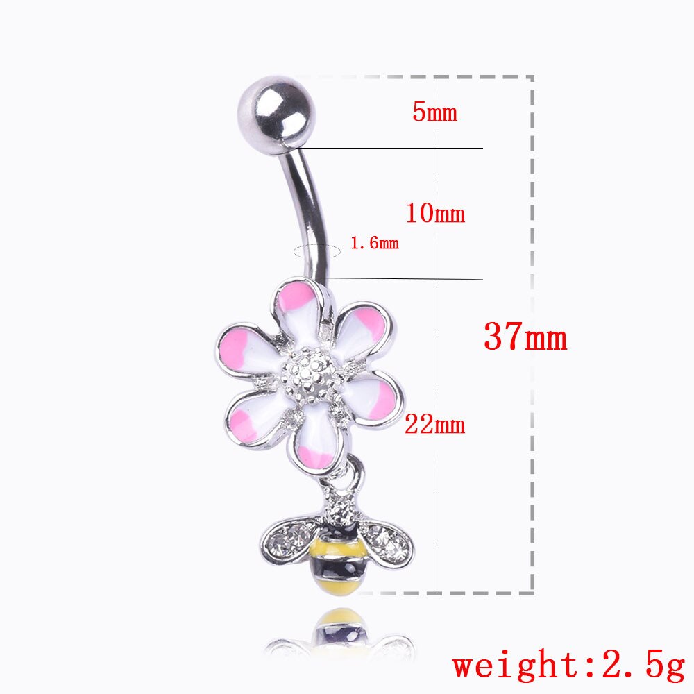 Belly Button Ring - Wing Design