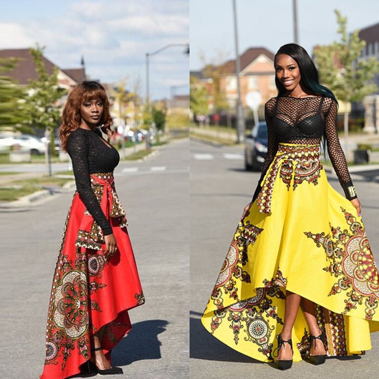 Afro-Print Maxi Dress 2
