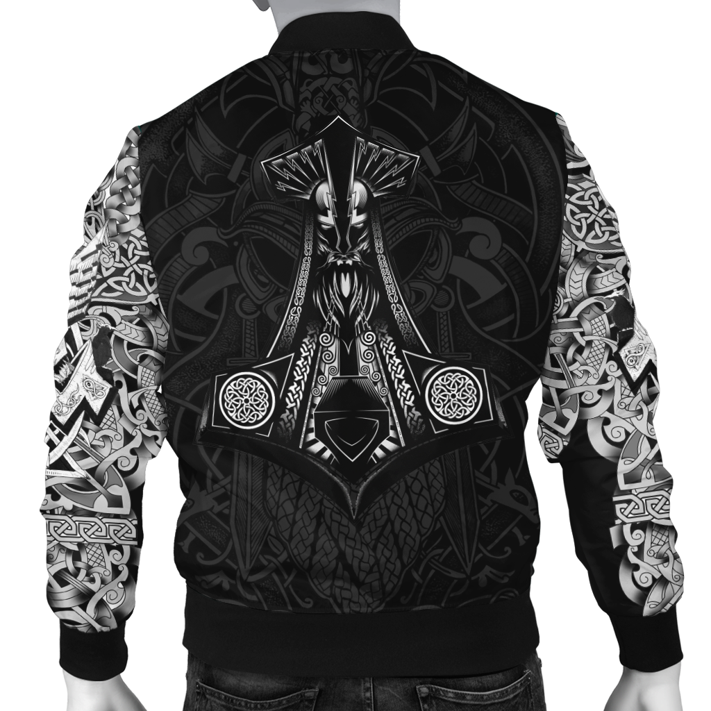 Tribal Tattoo Print Jacket Back View
