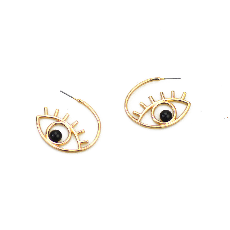 Devil's Eye Pearl Earrings Image 5