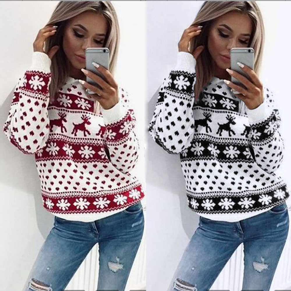 Christmas Reindeer Sweatshirt - Image 1