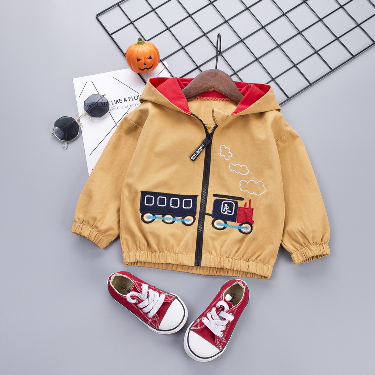 Stylish Cartoon Train Jacket - Image 1