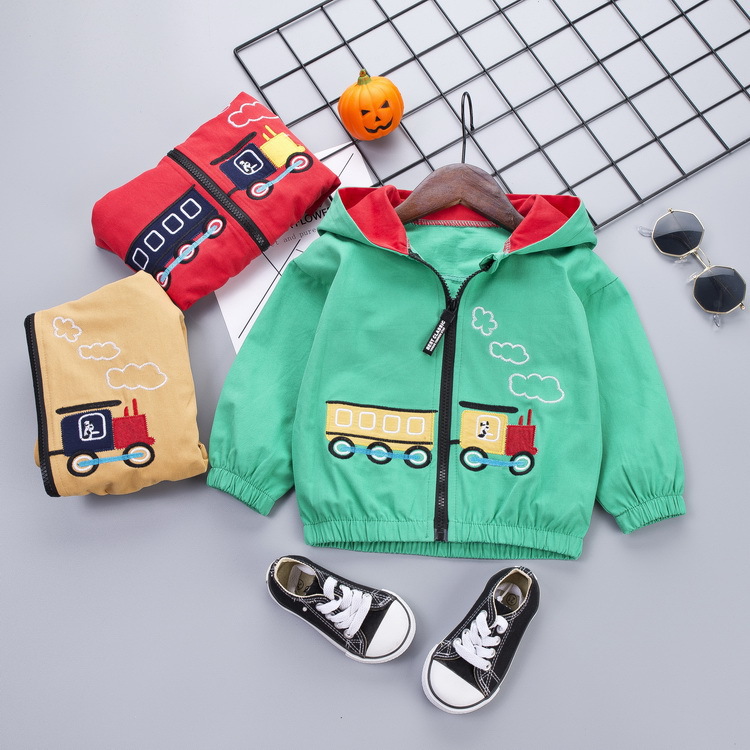 Stylish Cartoon Train Jacket - Image 5