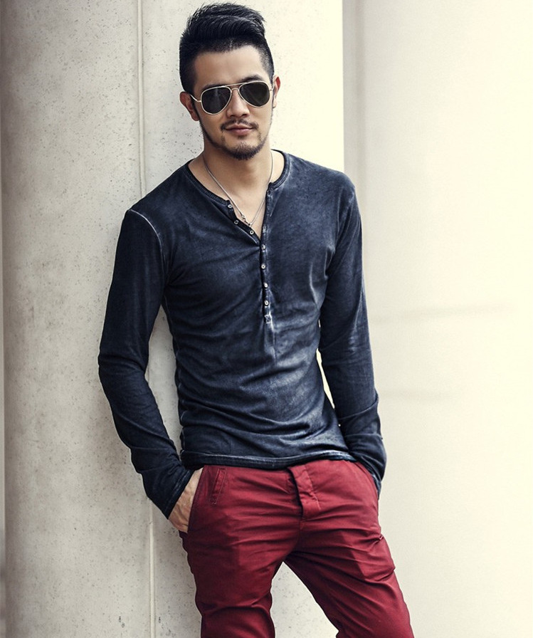 Light Grey V-neck Cardigan