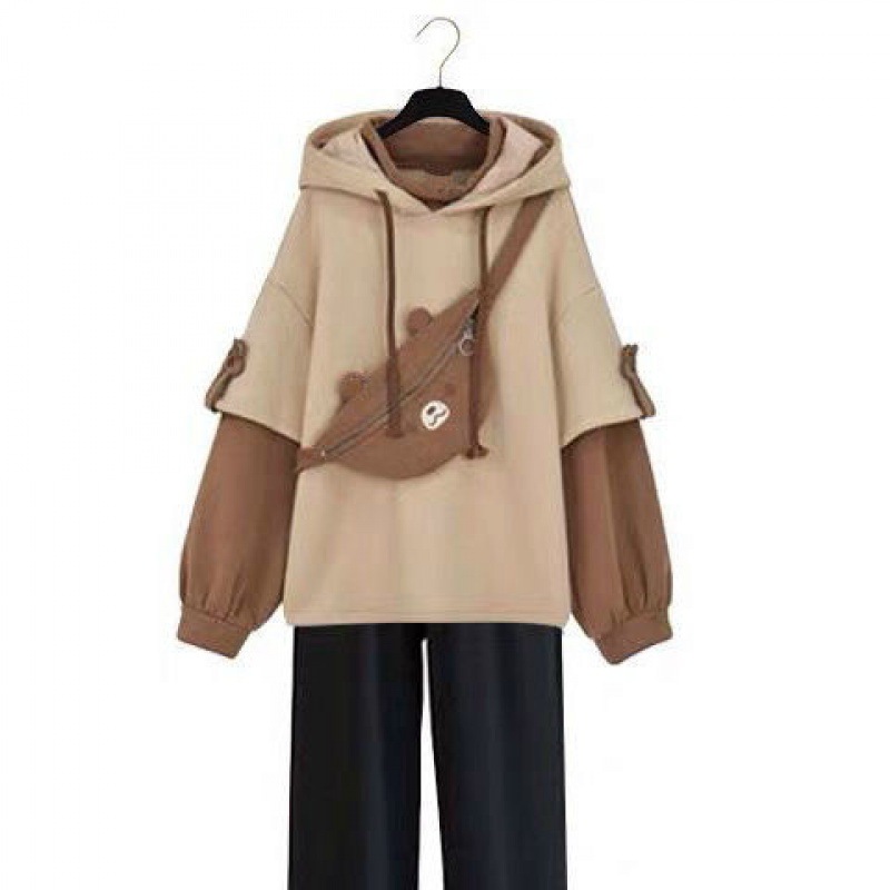 Sweatshirt in brown color