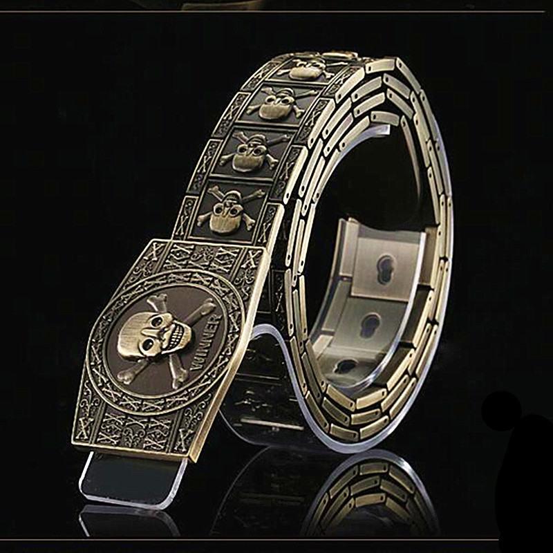 Silver Skull Belt