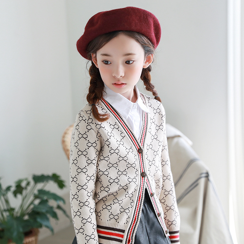 Children's knitted cardigan