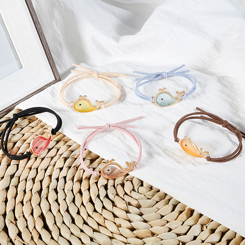 Stylish Acrylic Whale Hair Ties