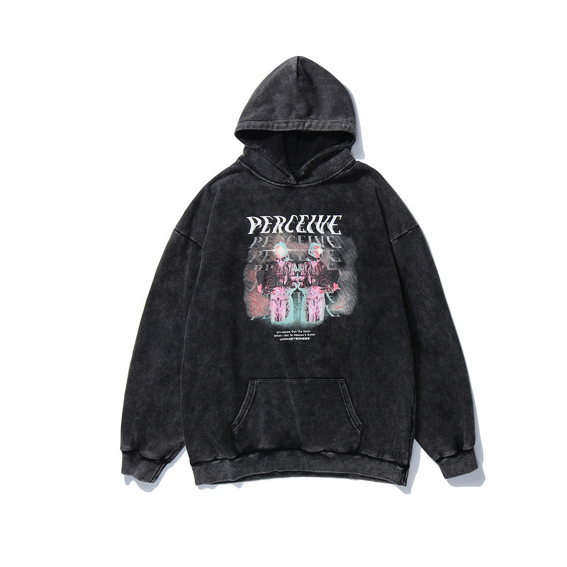 Dark vintage wash hoodie