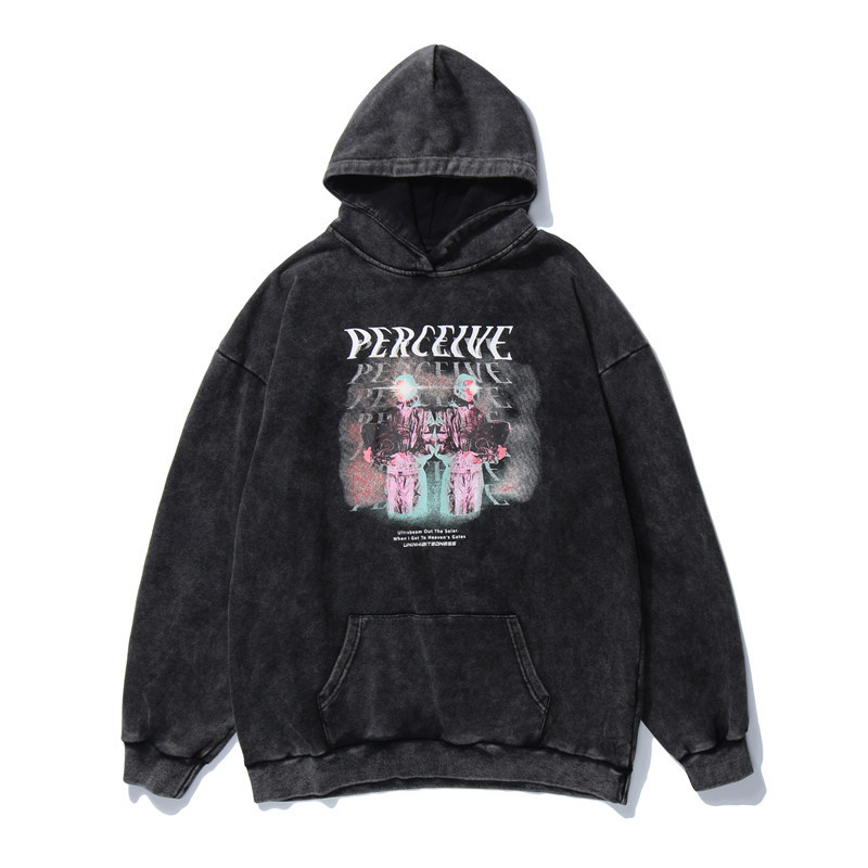 Dark vintage wash hoodie