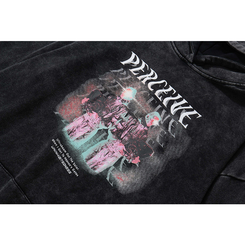 Dark vintage wash hoodie