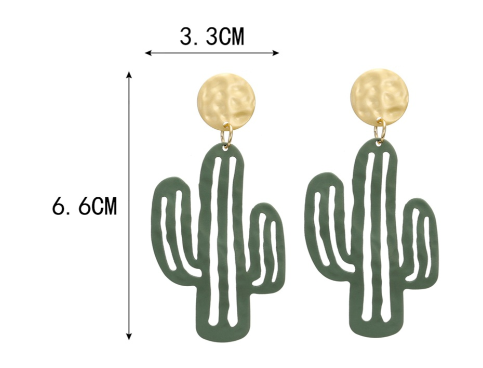 Stylish Cactus Earrings