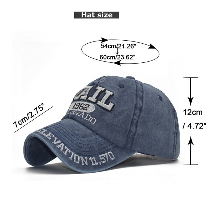 1962 Embroidered Denim Baseball Cap