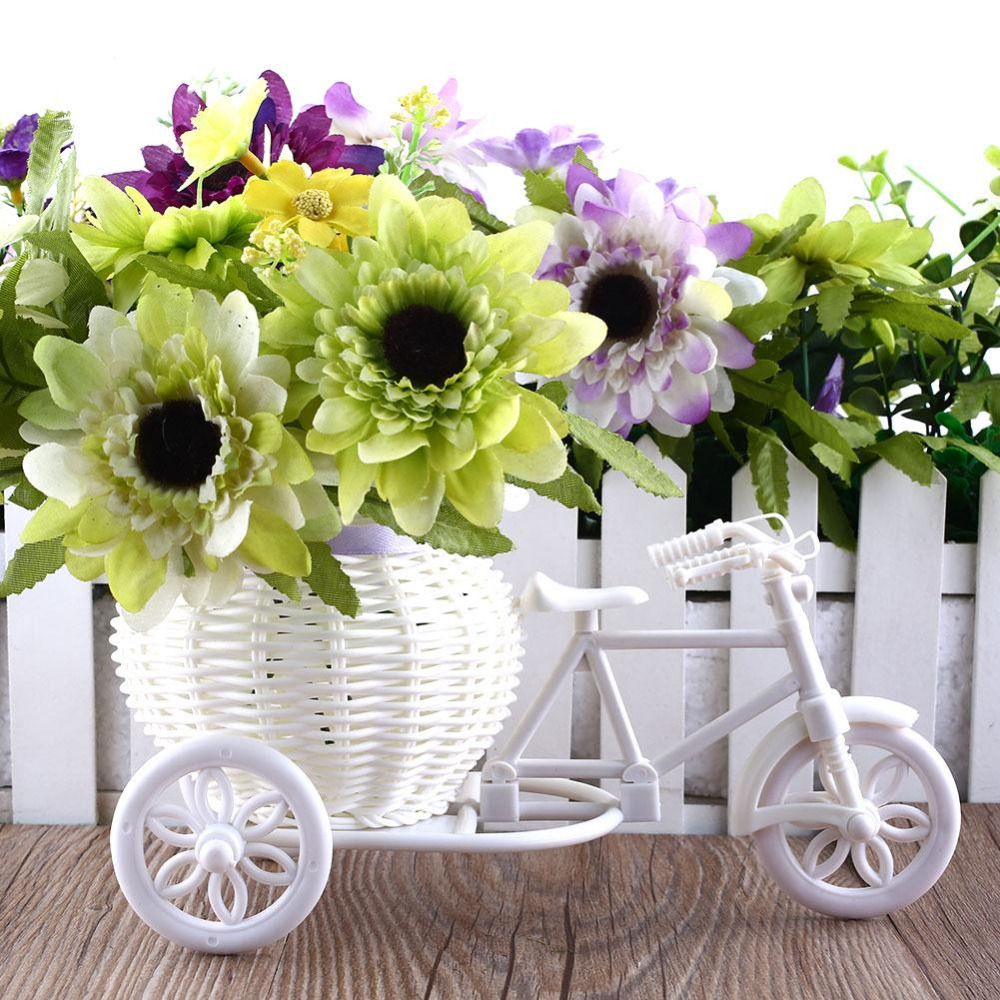 Rattan Weaving Bicycle Decor