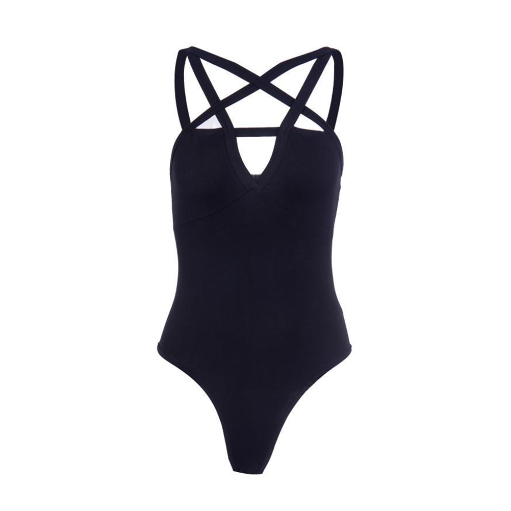Five-point star jumpsuit front view