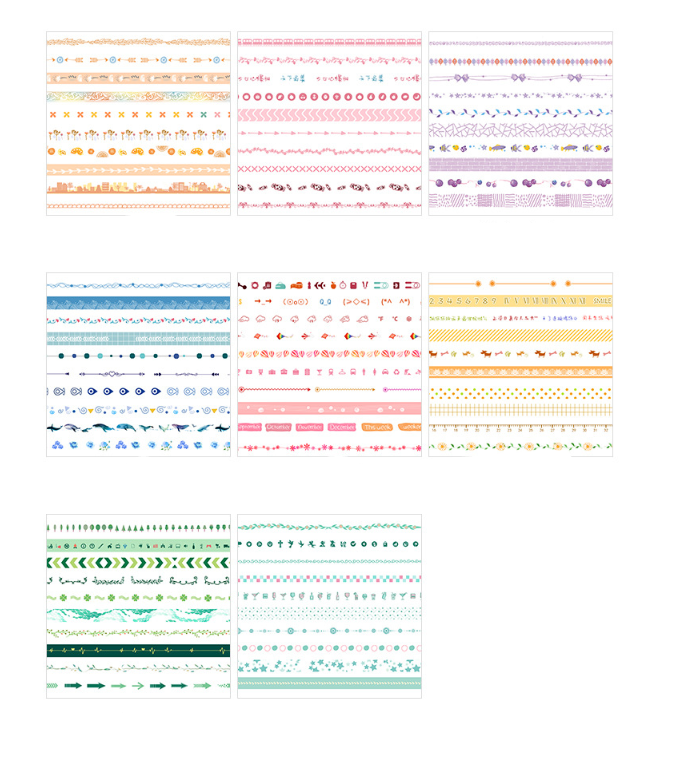 Colorful Washi Tapes