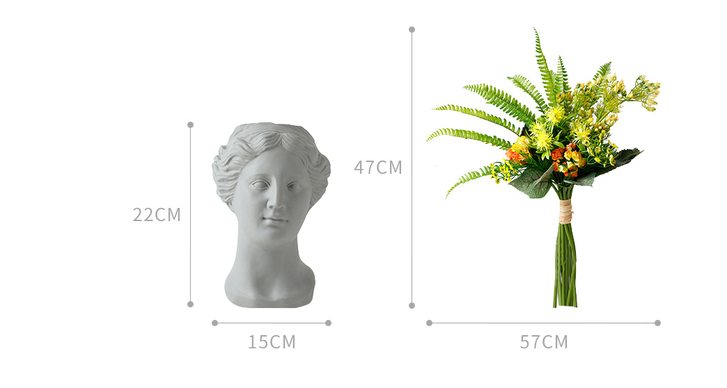 Greek Goddess Flower Pot