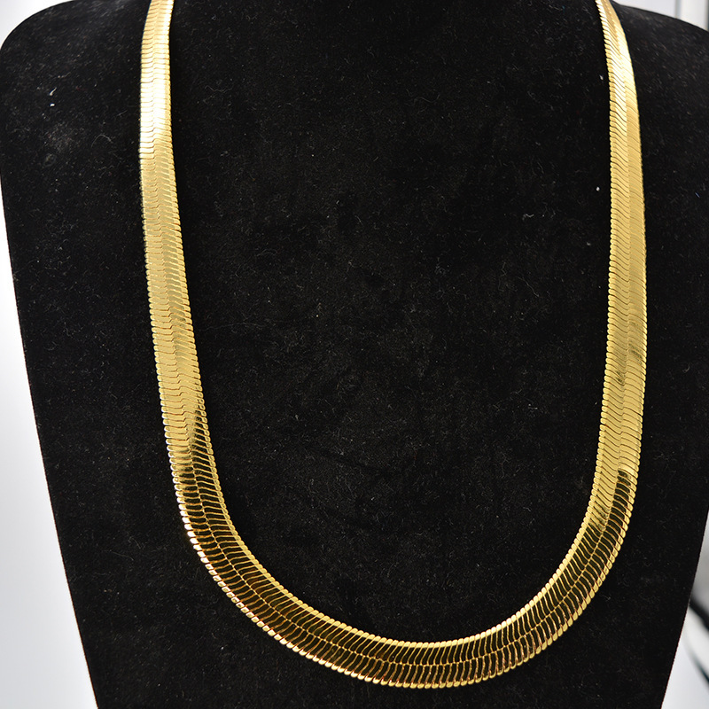 Men's Snake Bone Chain Necklace