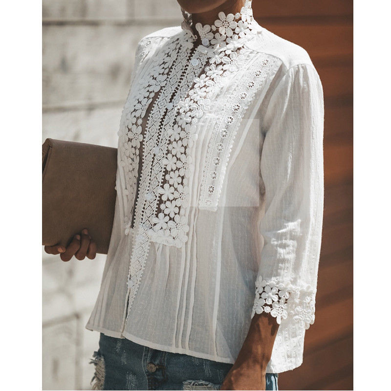 Lace Trim Shirt Image 3