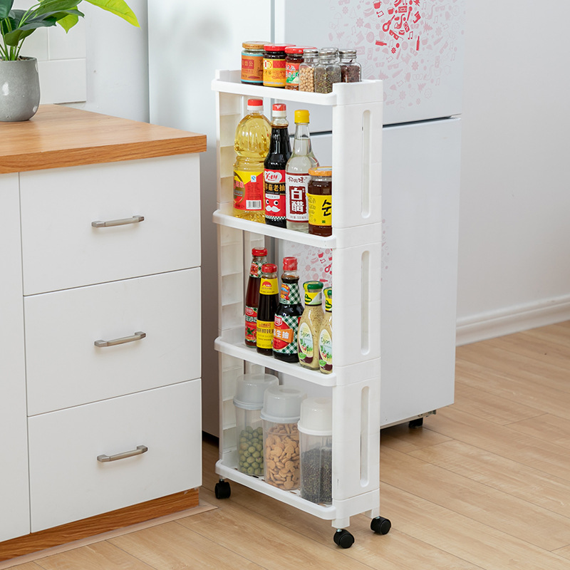 Grey Ultra-Slim Storage Rack