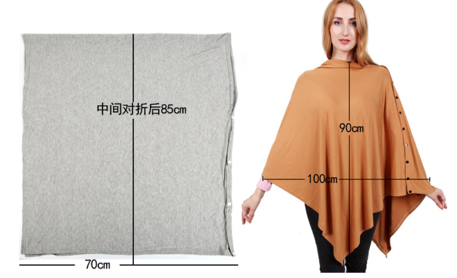 Button Nursing Scarf Shawl