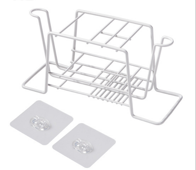 Wall-Mounted Toothbrush Holder in Black