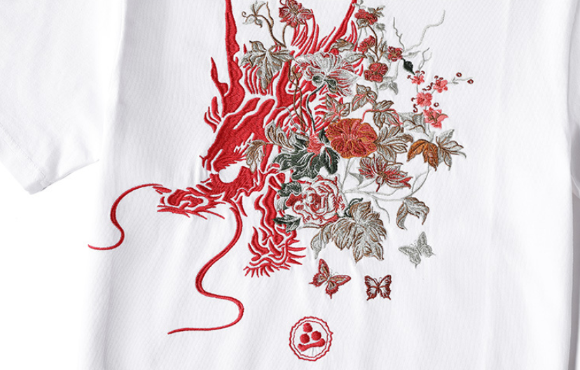 Dragon Embroidered T-Shirt 2