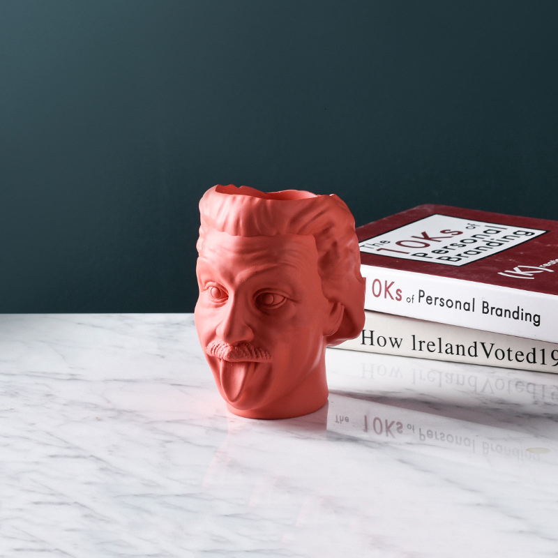 Einstein Flower Pot Orange