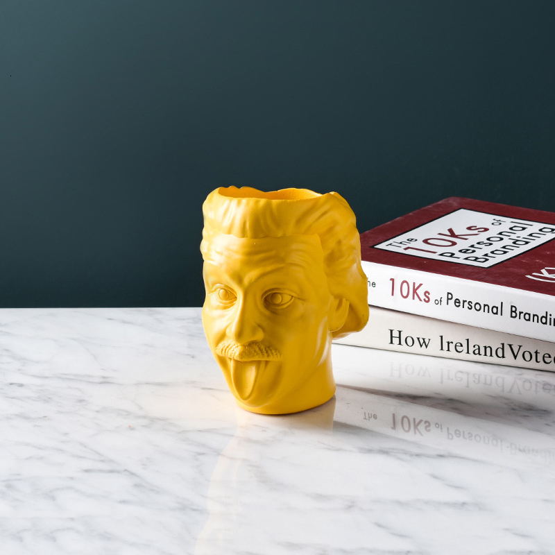 Einstein Flower Pot Yellow