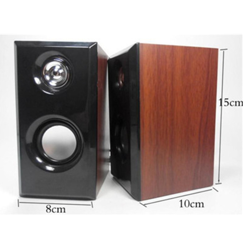 D092 Wooden Computer Speakers Image 1
