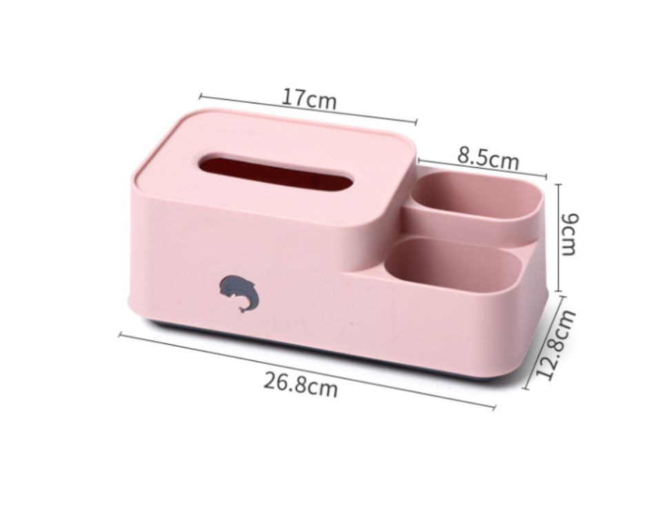 Multi-functional Tissue Box in Use
