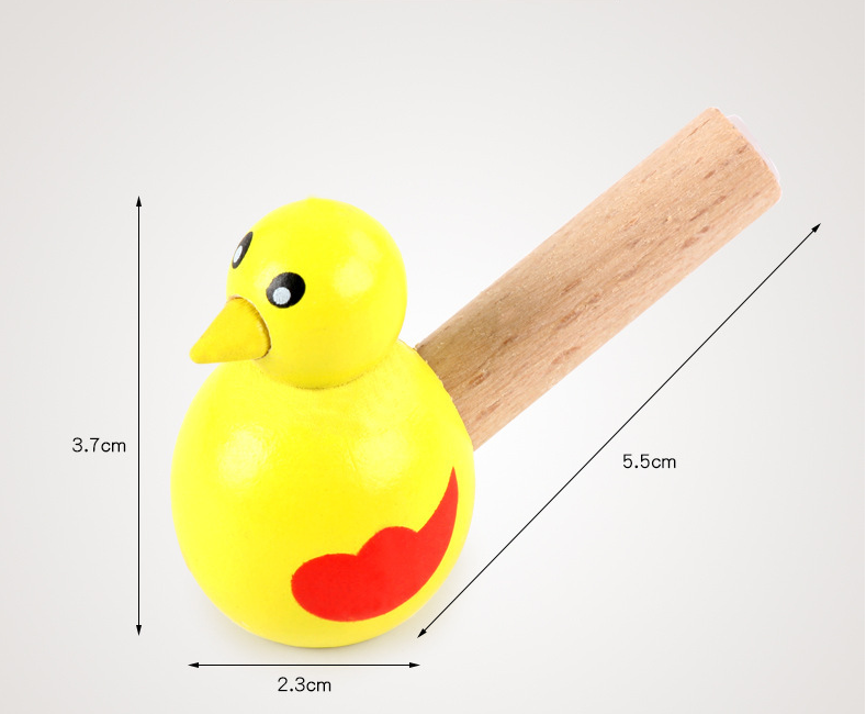 Wooden Cartoon Bird Whistle