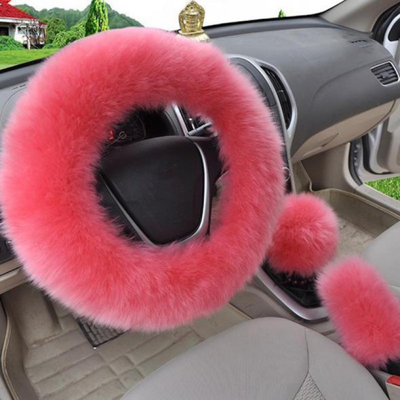 Wool Steering Wheel Cover