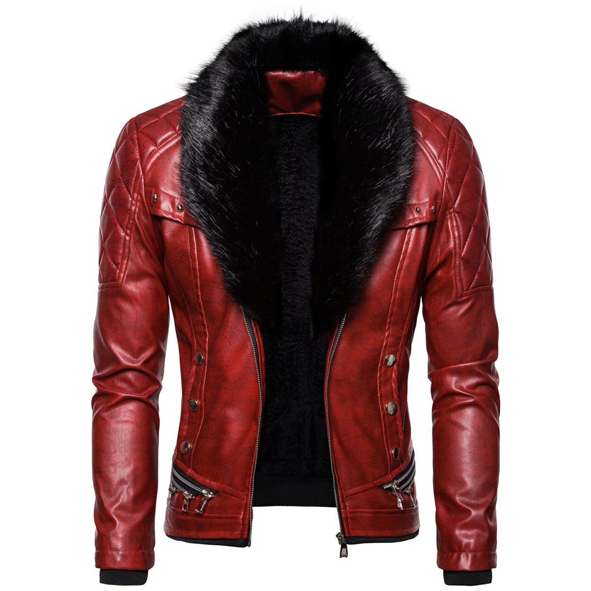 Men's Leather Jacket Image 6