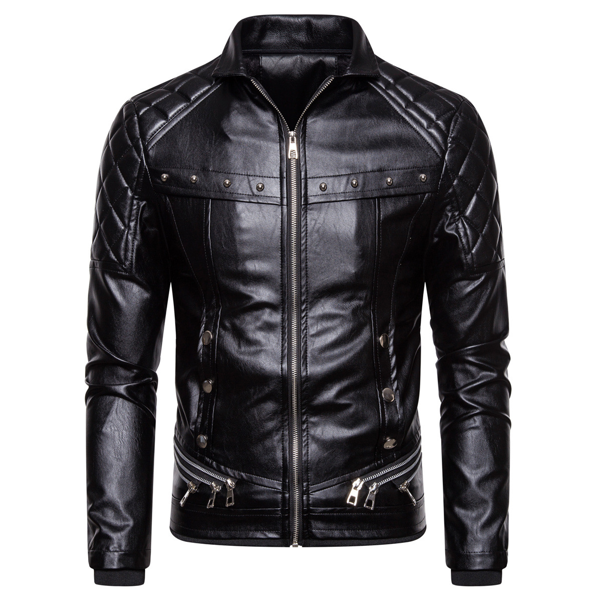 Men's Leather Jacket Image 5