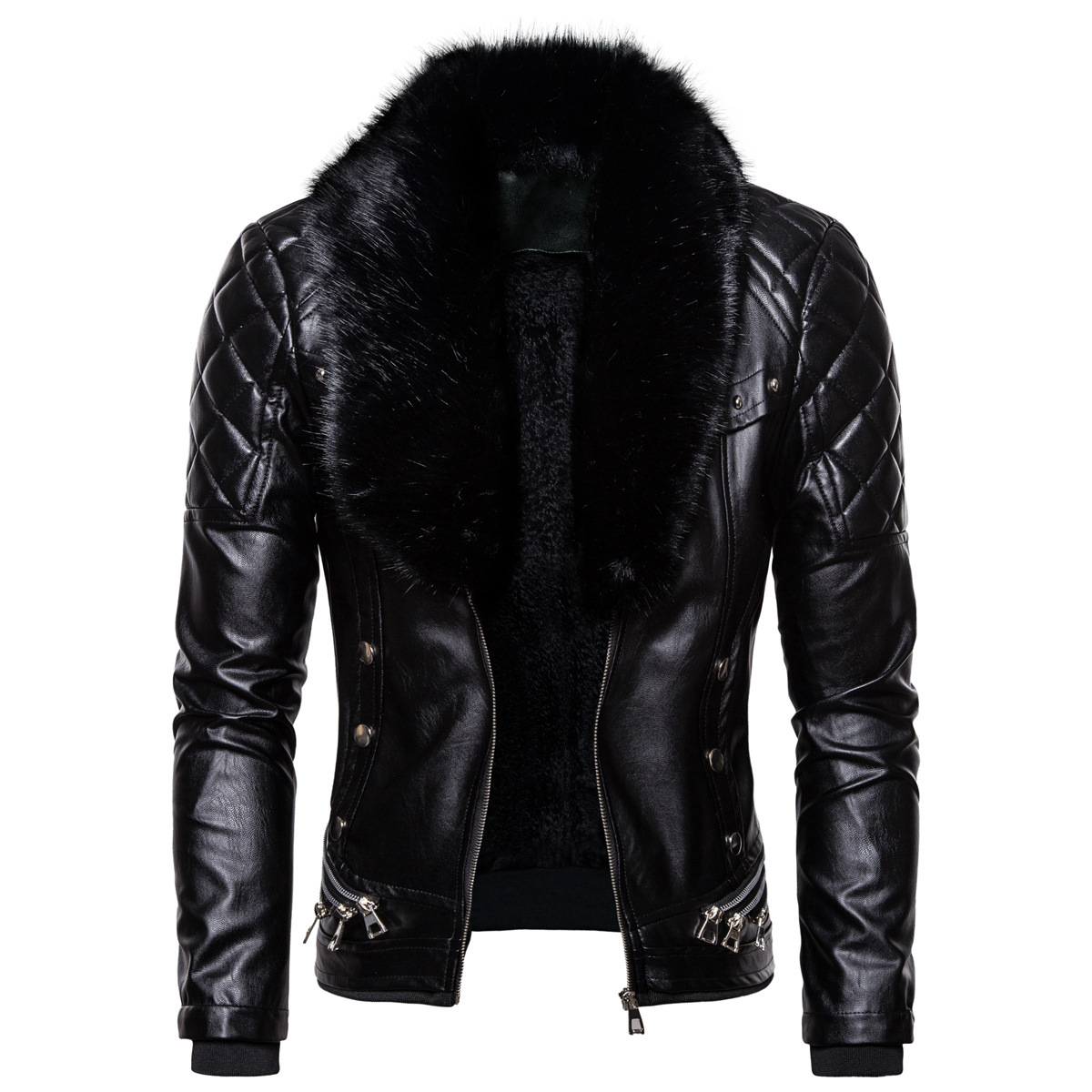 Men's Leather Jacket Image 2