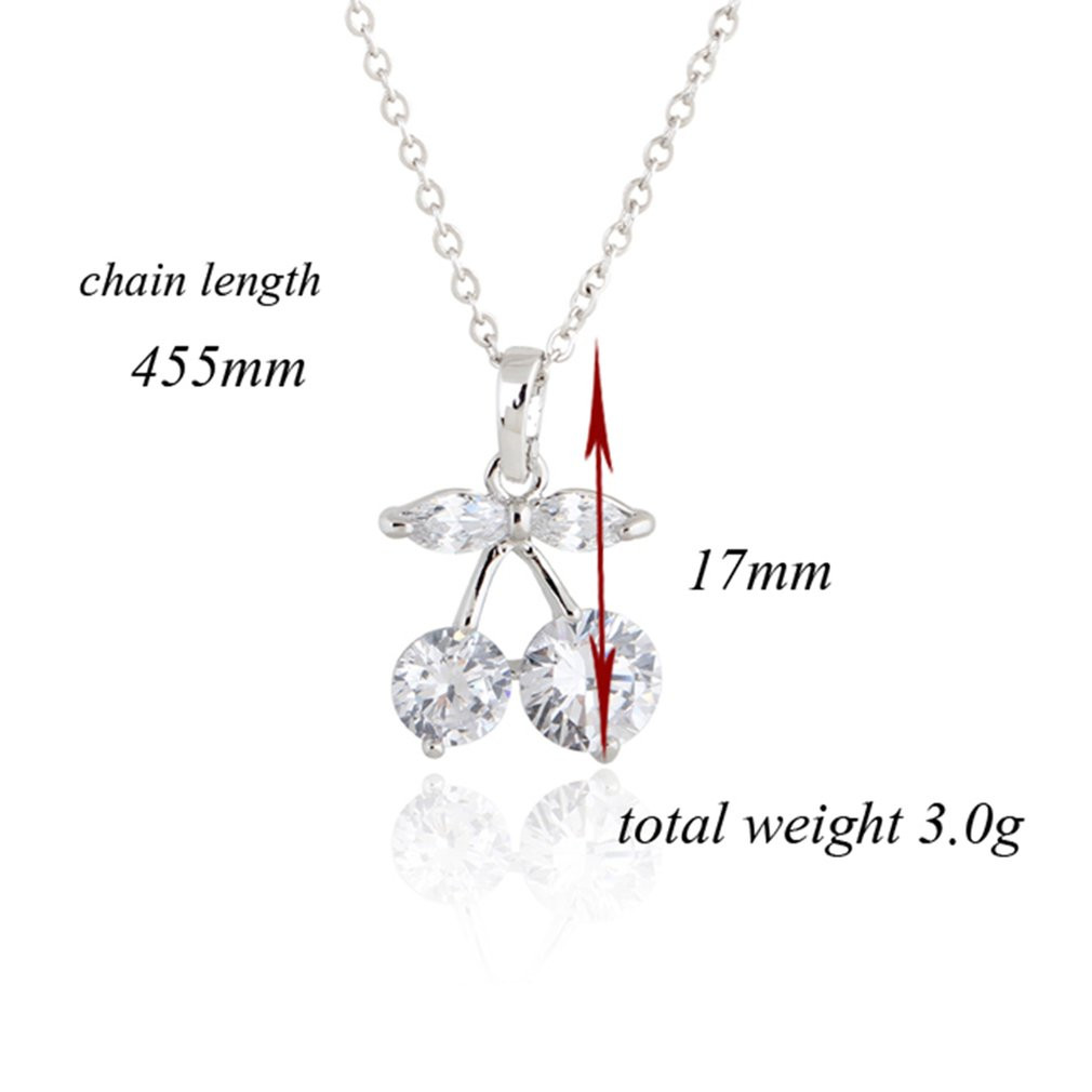 Cherry Zircon Necklace Image 2