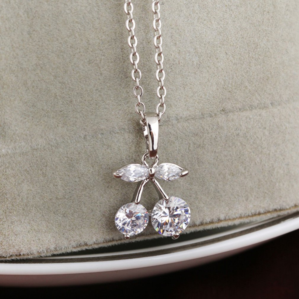 Cherry Zircon Necklace Image 1