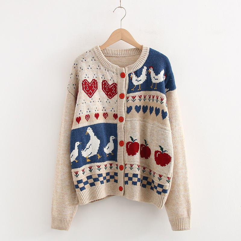 Farm-Themed Cardigan - Image 1