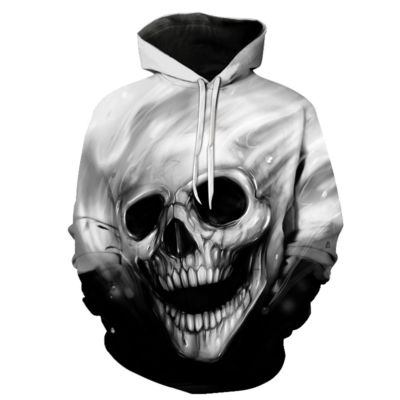 Skull Hoodie Side View